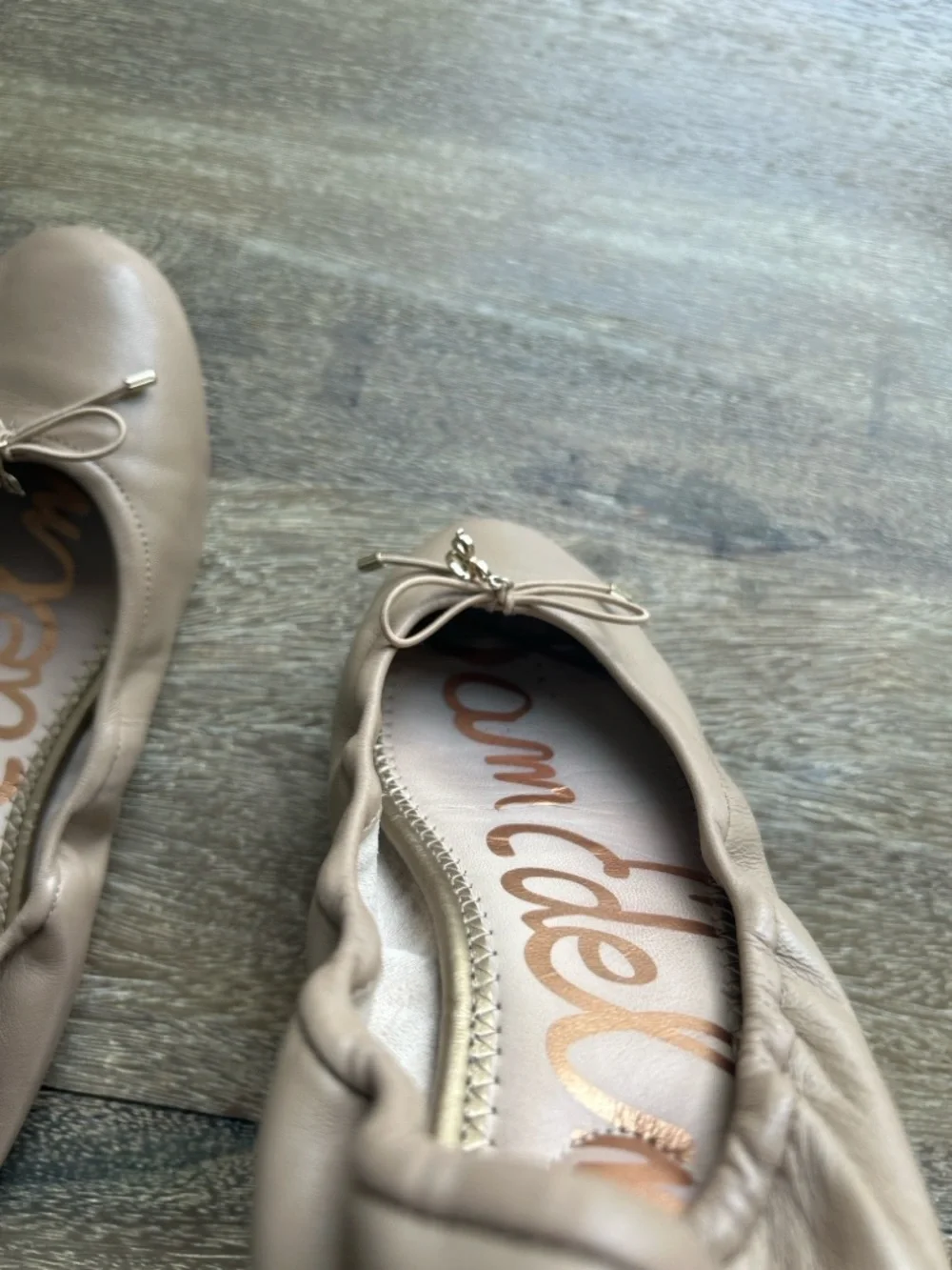 Sam Edelman Felicia Leather Ballet Flat, Tan Leather, Size 8 - Picture 6 of 8